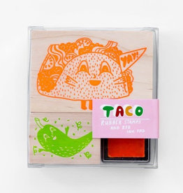 Taco & Chile Rubber Stamp Kit