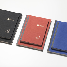 Yusari B5 Fountain Pen Orange Blank Notebook