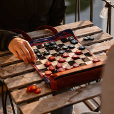 Pendleton Chess and Checkers Travel-Ready Roll up Game
