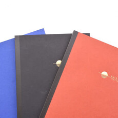 Yusari B5 Fountain Pen Orange Blank Notebook