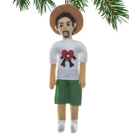 Bad Bunny Felt Ornament