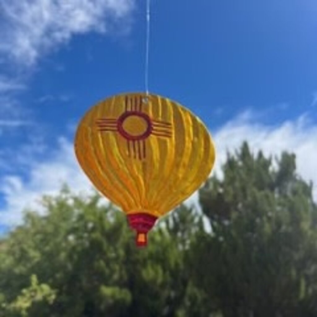 Zia Hot Air Balloon Tin Ornament