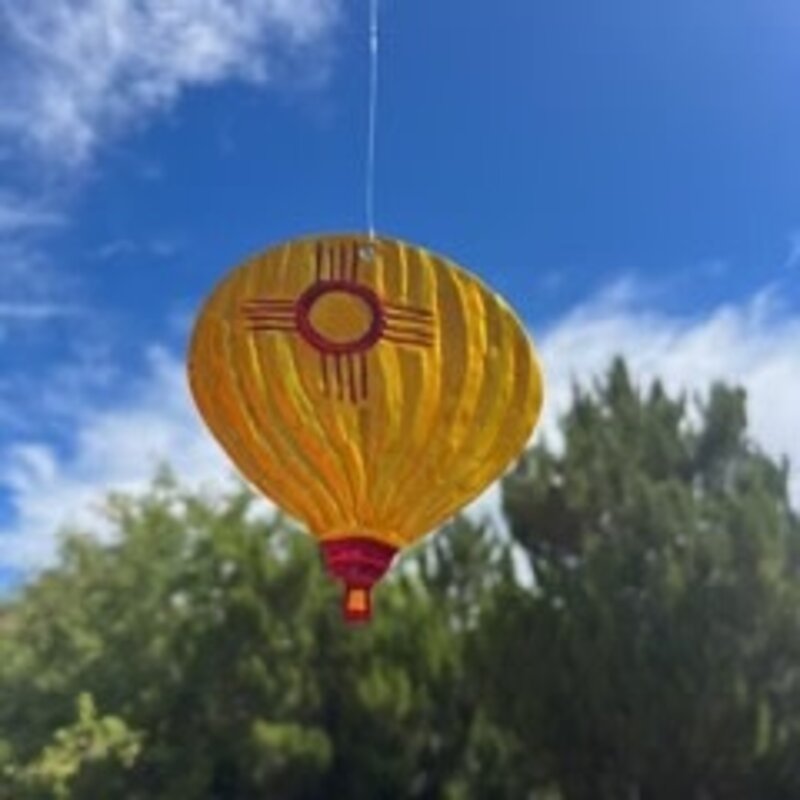 Zia Hot Air Balloon Tin Ornament