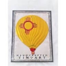 Zia Hot Air Balloon Tin Ornament