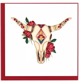 Quilling Cards Longhorn Skull Quilling Card