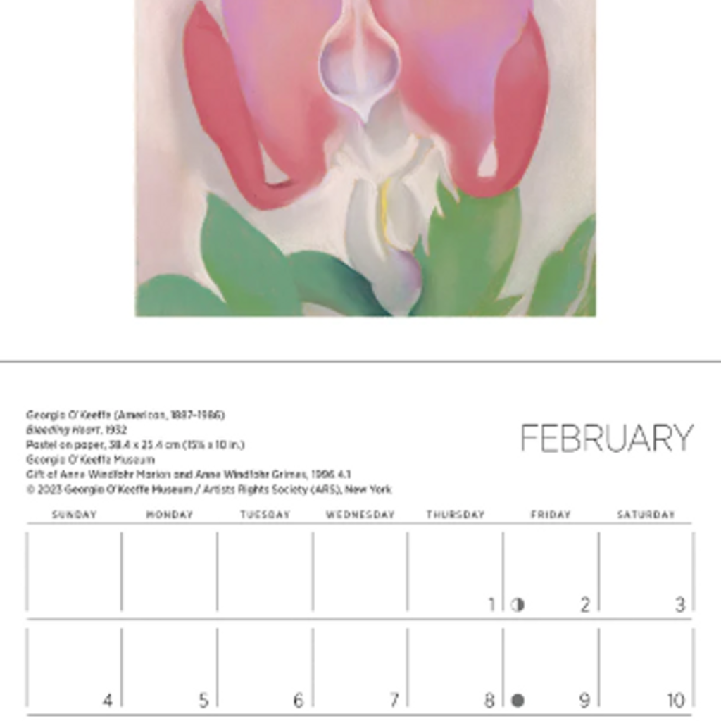 O'Keeffe Mini 2024 Wall Calendar Pennysmiths Paper