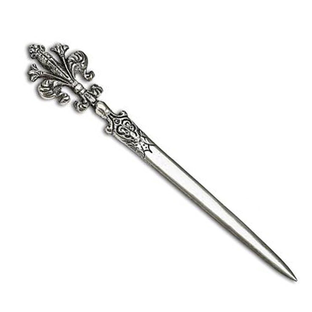Pewter Fleur De Lis Letter Opener