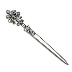 Pewter Fleur De Lis Letter Opener