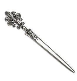 Pewter Fleur De Lis Letter Opener