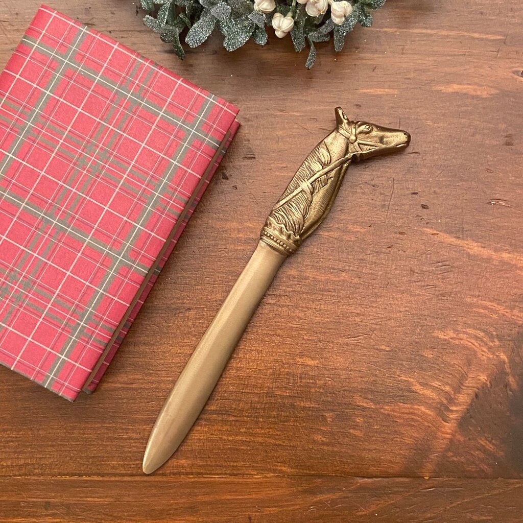 Horsehead  Brass Letter Opener