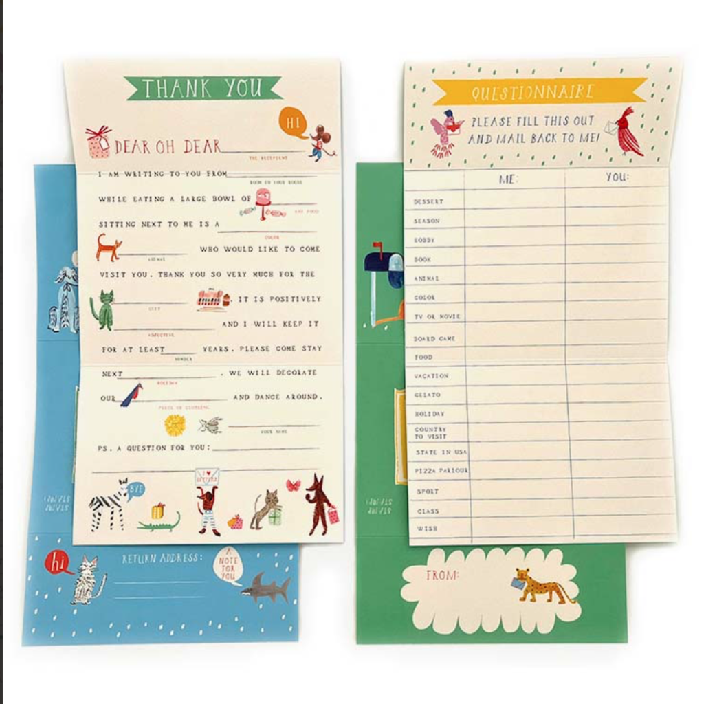 Animal Menagerie Stationery Kit