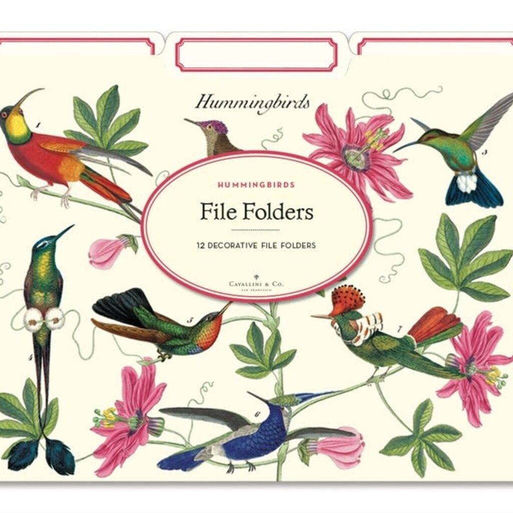 Hummingbird File Folder Set