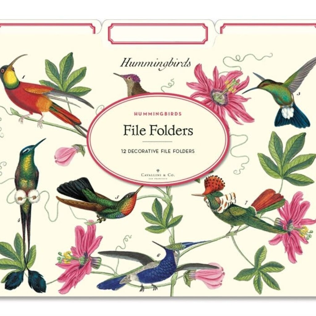 Hummingbirds File Folders