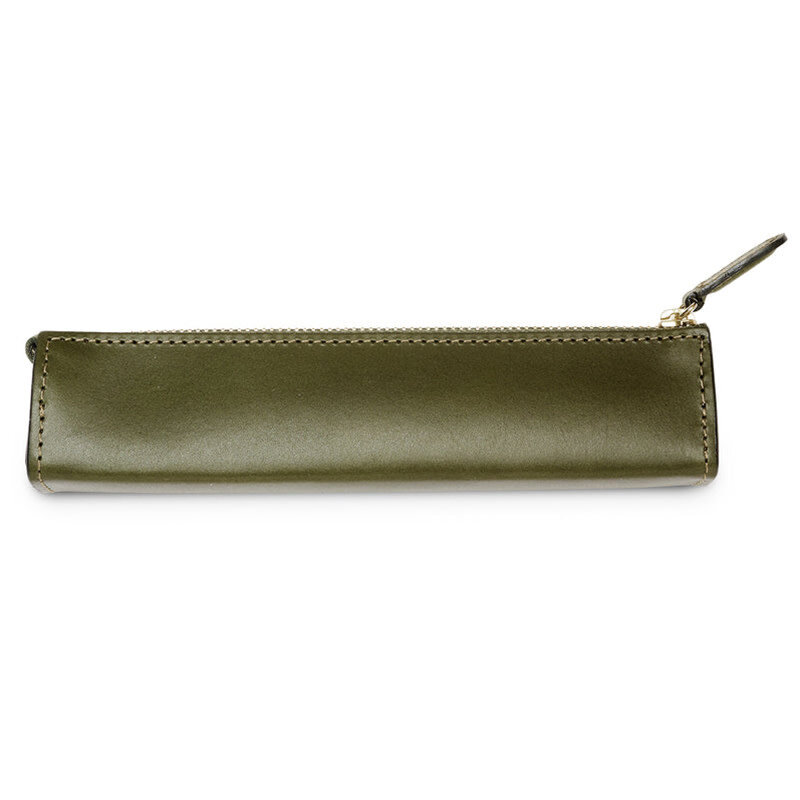 RIO PEN CASE LEATHER GREEN