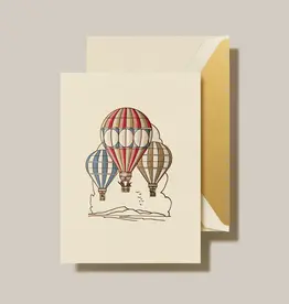3 Hot Air Balloons Note Engraved