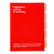 Inspiration 5 Pocket Paper Holder red