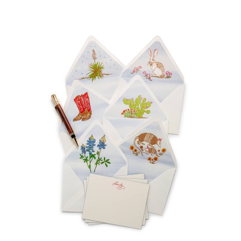 Howdy Letterpress Notecard Set/6