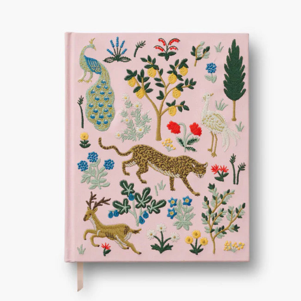 Menagerie Embroidered Fabric Sketchbook