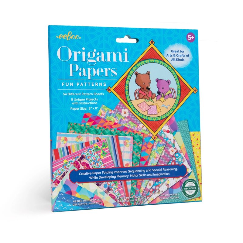 Kids Fun Patterns Origami Paper