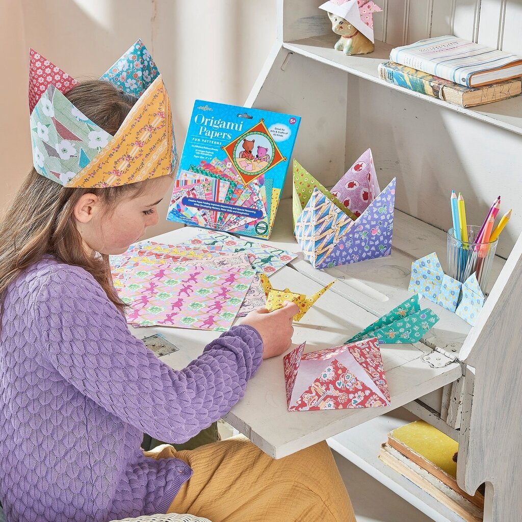 Kids Fun Patterns Origami Paper