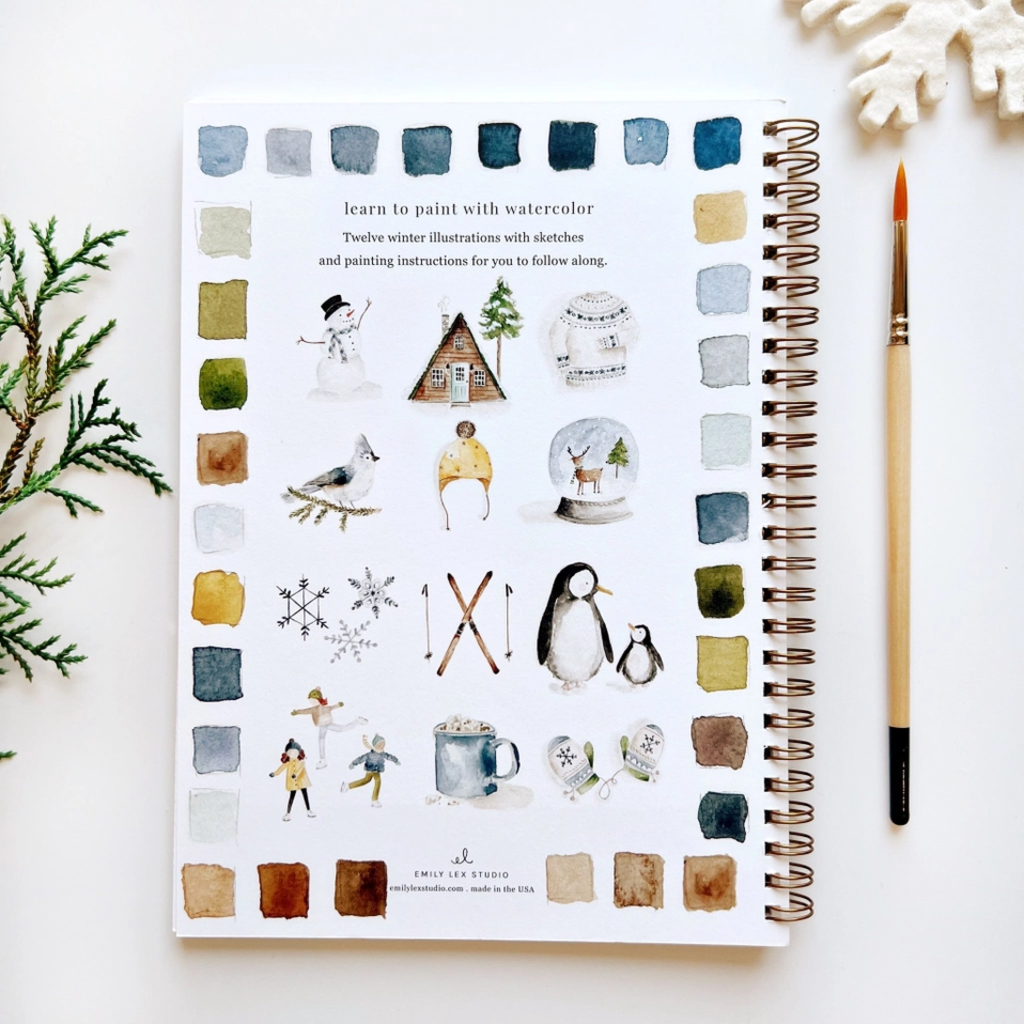 Winter Watercolor Notebook