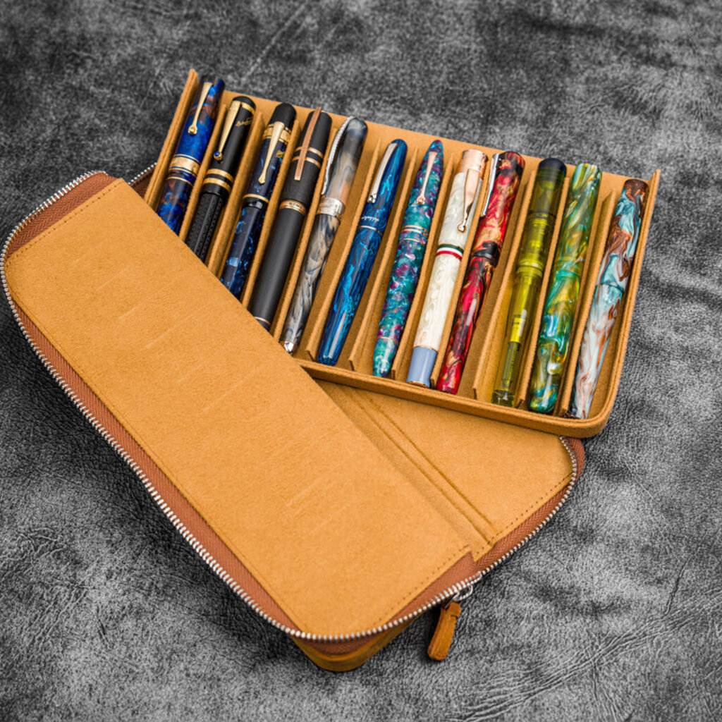 Zipped Magnum Opus 12 Slots Case CH Brown