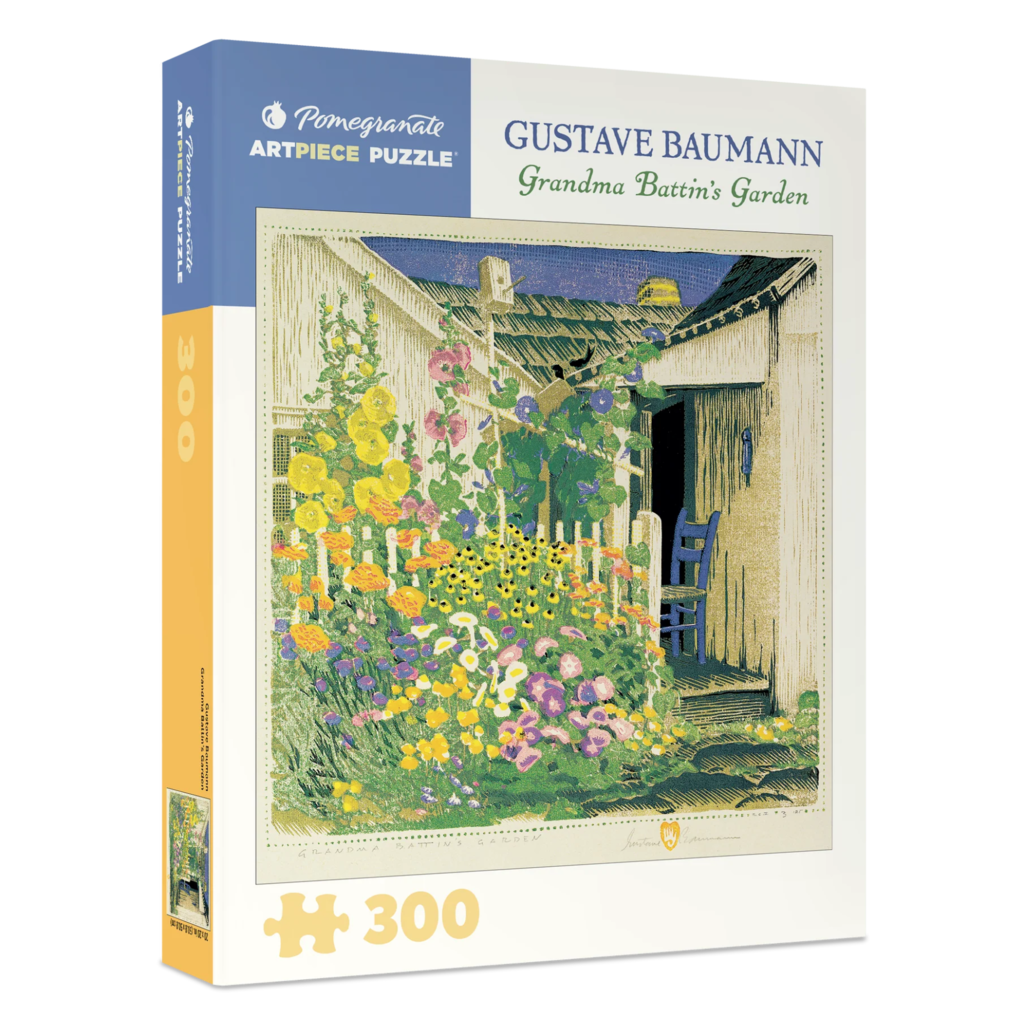 Gustave Baumann: Grandma Battin’s Garden 300-Pc. Puzzle