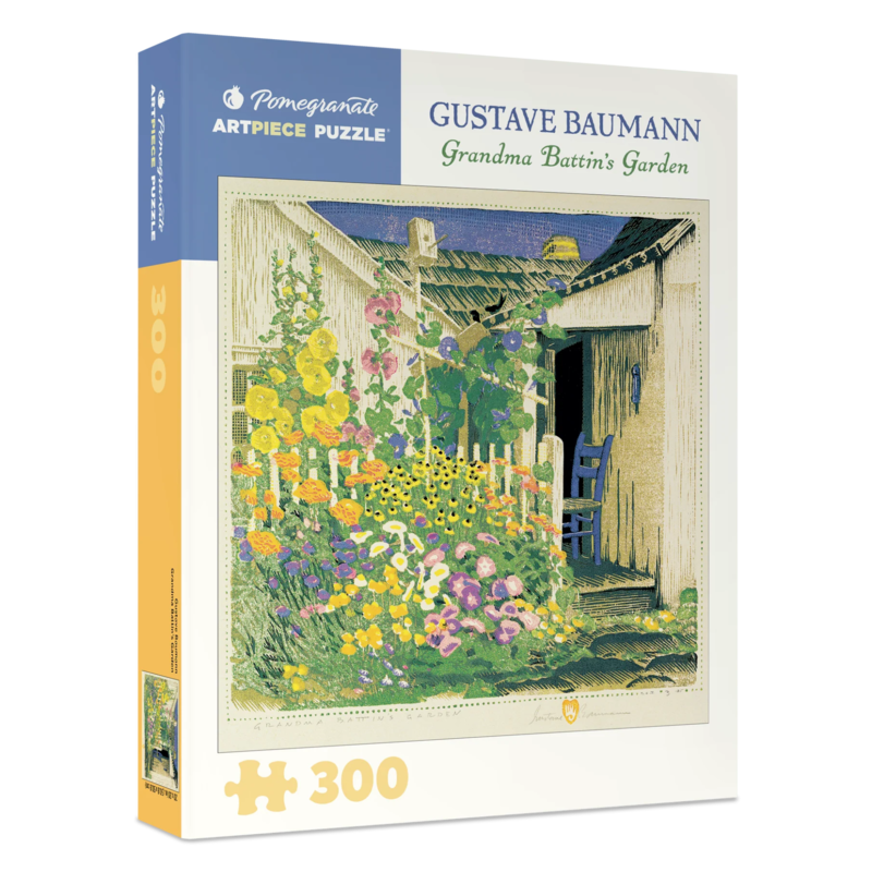 Gustave Baumann: Grandma Battin’s Garden 300-Pc. Puzzle