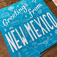 New Mexico State Shape Postcard