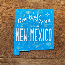 New Mexico State Shape Postcard