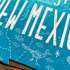 New Mexico State Shape Postcard