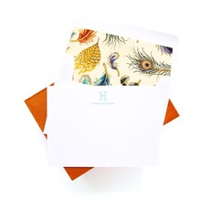 Orange Petite Silk Stationery Box