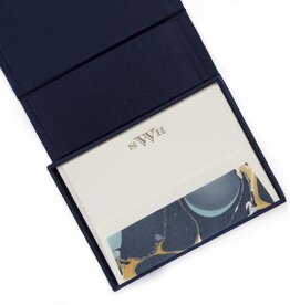 Night Sky Petite  Silk Stationery Box