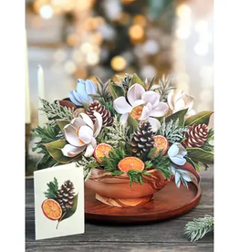 Winter Magnolia Pop-up Card