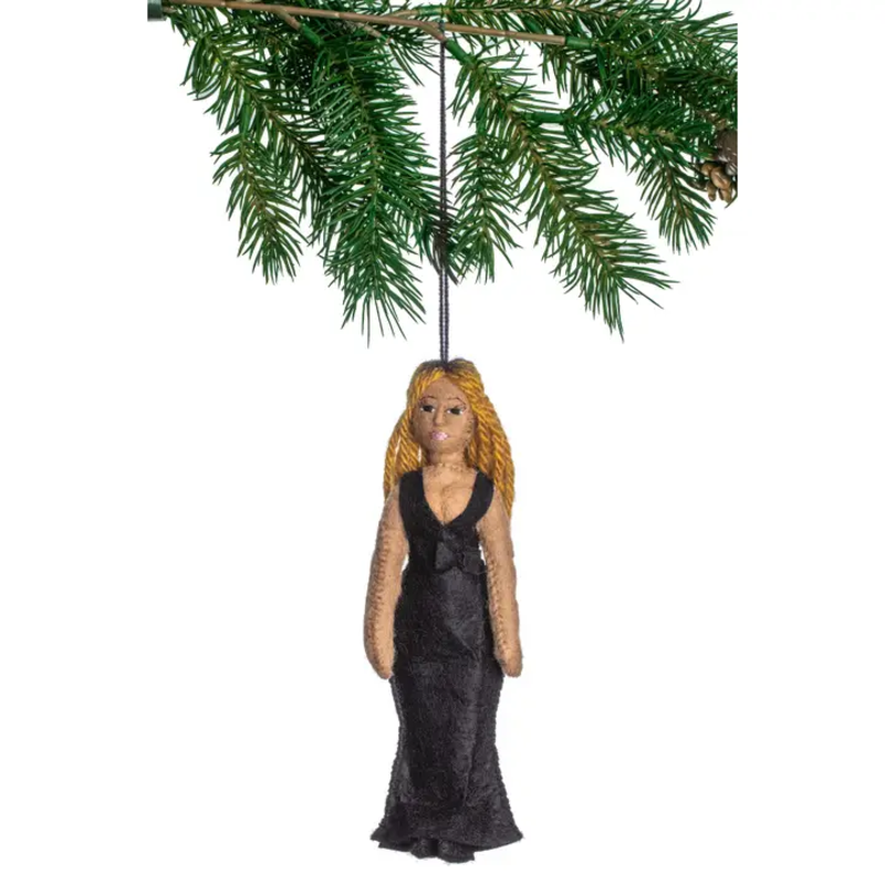 Beyonce Felt Ornament