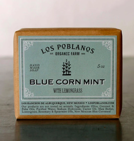 Los Poblanos Blue Corn Mint Bar Soap Los Poblanos