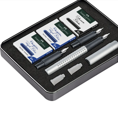 Faber-Castell Silver Calligraphy Set