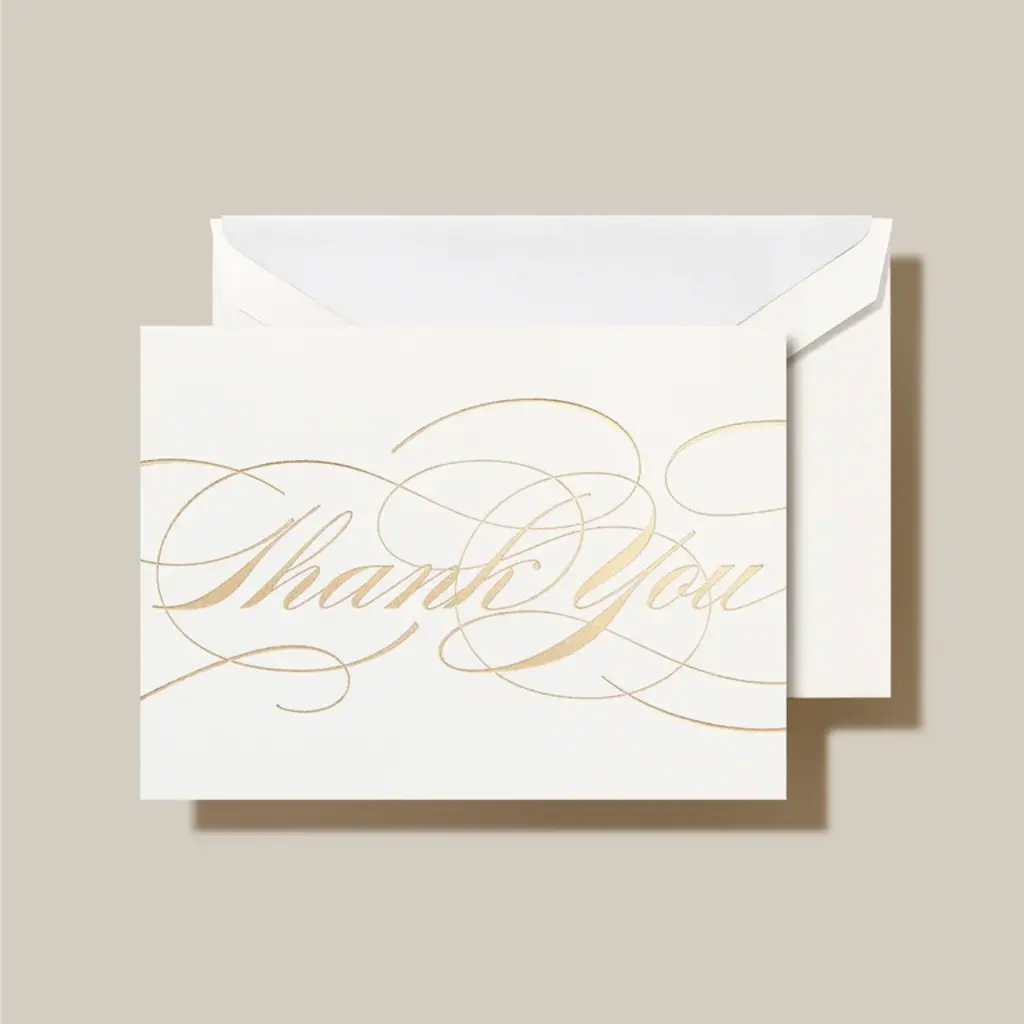 Crane Stationery Gold Foil Thank You Notes