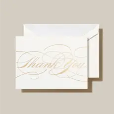 Crane Stationery Gold Foil Thank You Notes