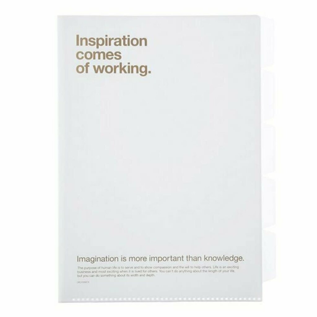 Inspiration 5 Pocket Paper Holder white
