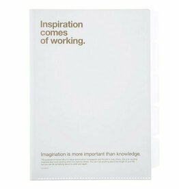 Inspiration 5 Pocket Paper Holder white