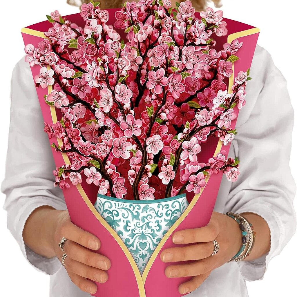 Japanese Cherry Blossoms Pop-up Flower Bouquet