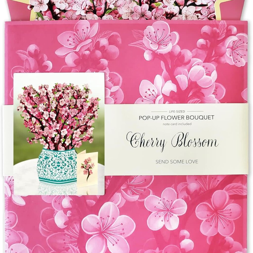 Japanese Cherry Blossoms Pop-up Flower Bouquet