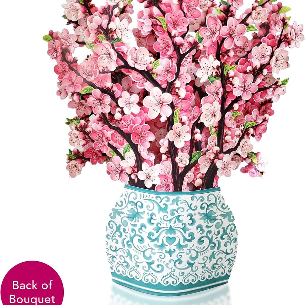 Japanese Cherry Blossoms Pop-up Flower Bouquet