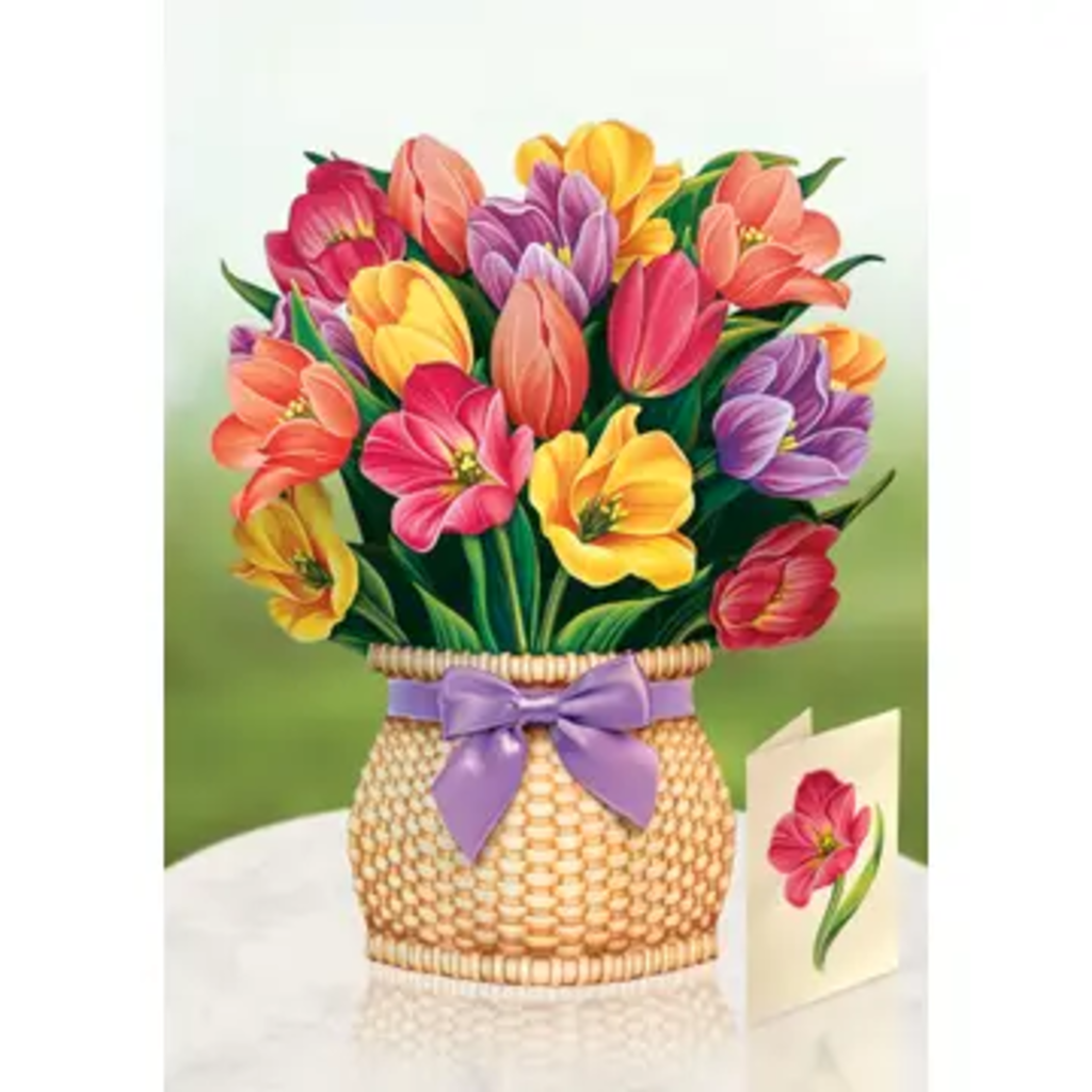 Festive Tulips Pop-up Flower Bouquet