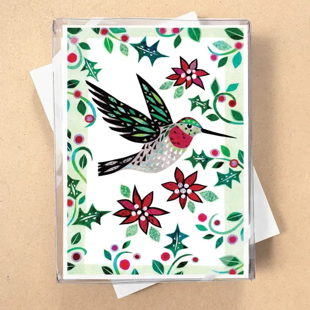 Holiday Hummingbird Boxed Cards