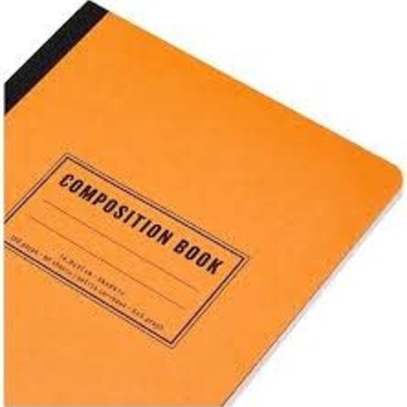 Composition Book Orange Lined