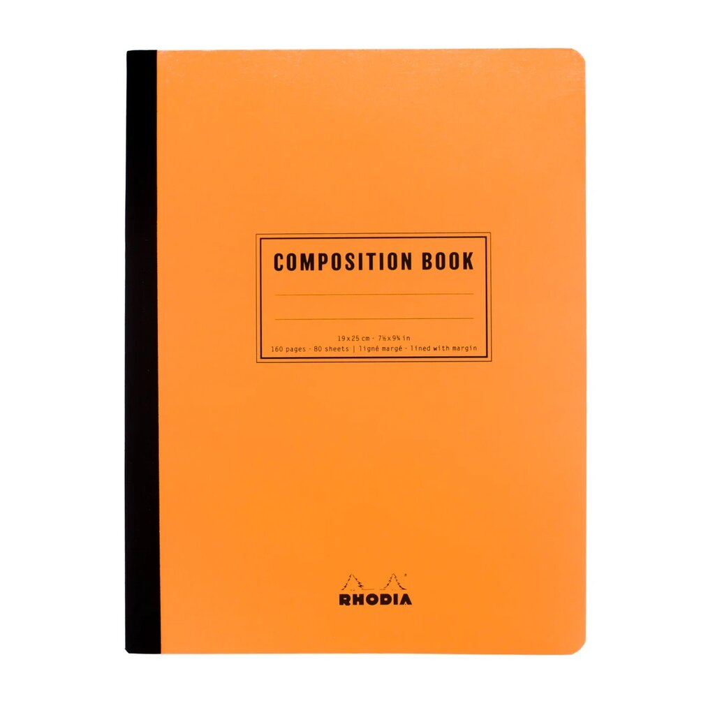 Composition Book Orange Lined