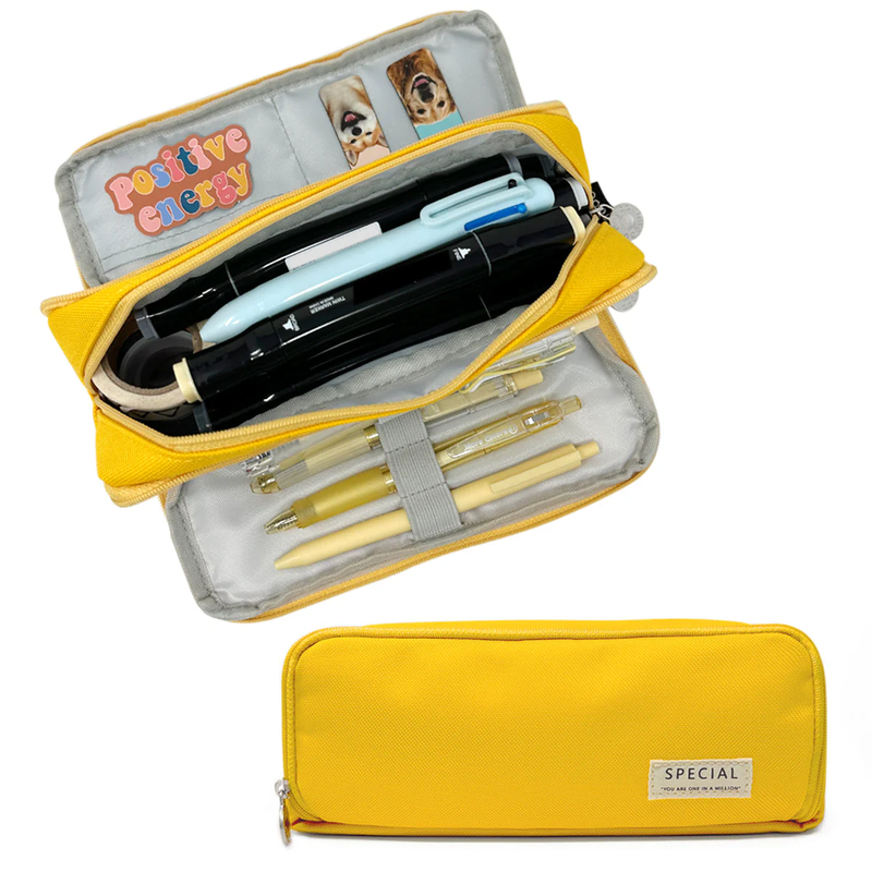 Large Pencil Pouch Yellow