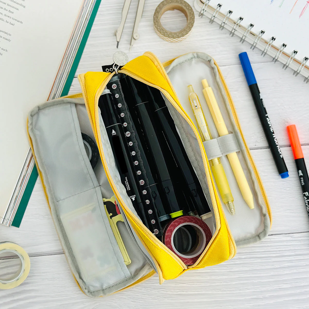 Large Pencil Pouch Yellow